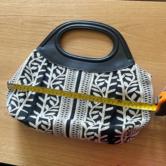 Talbots Round Handle Canvas Purse - Picture 7 of 10